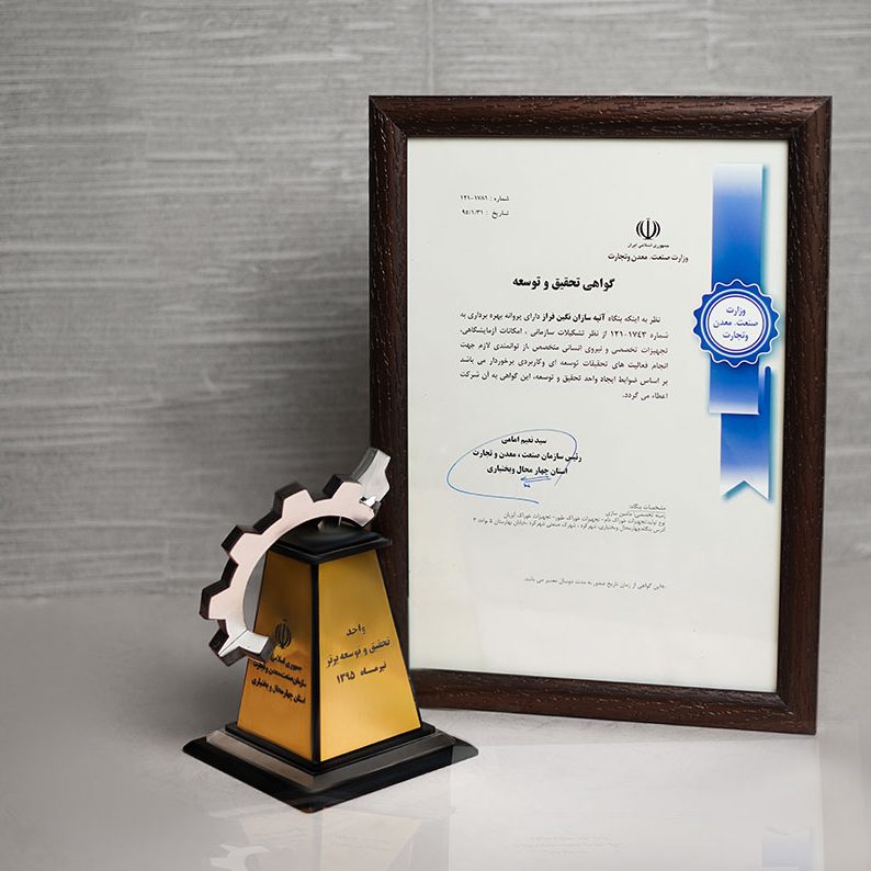 Atiye Sazan Negin Faraz Company Honors