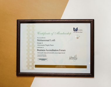 Atiye Sazan Negin Faraz Company Honors