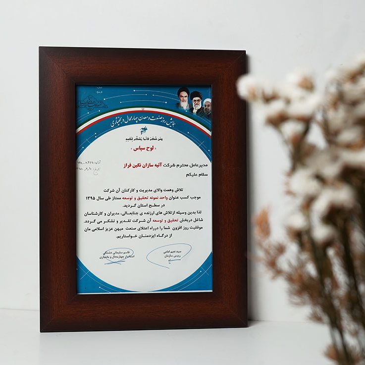 Atiye Sazan Negin Faraz Company Honors