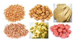 soy protein produced by soy extruder